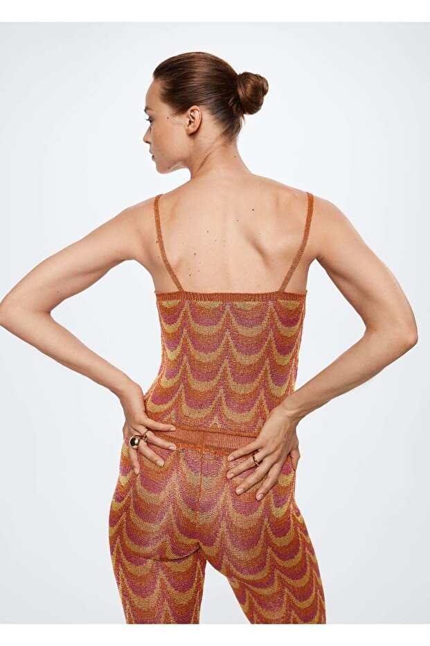 Desenli Triko Bluz - 4