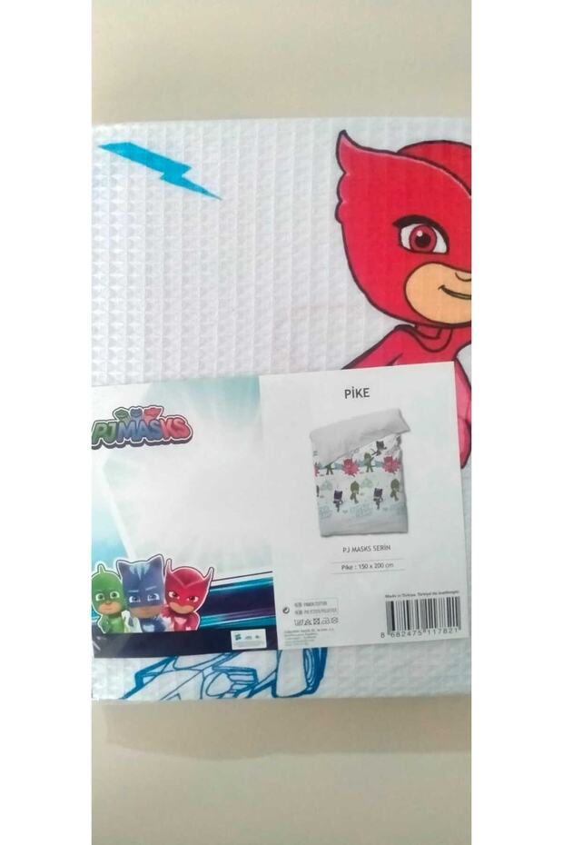 PJ MASKS - Pijamaskeliler Lisanslı Tek Kişilik Pike % 70 Pamuk - 2