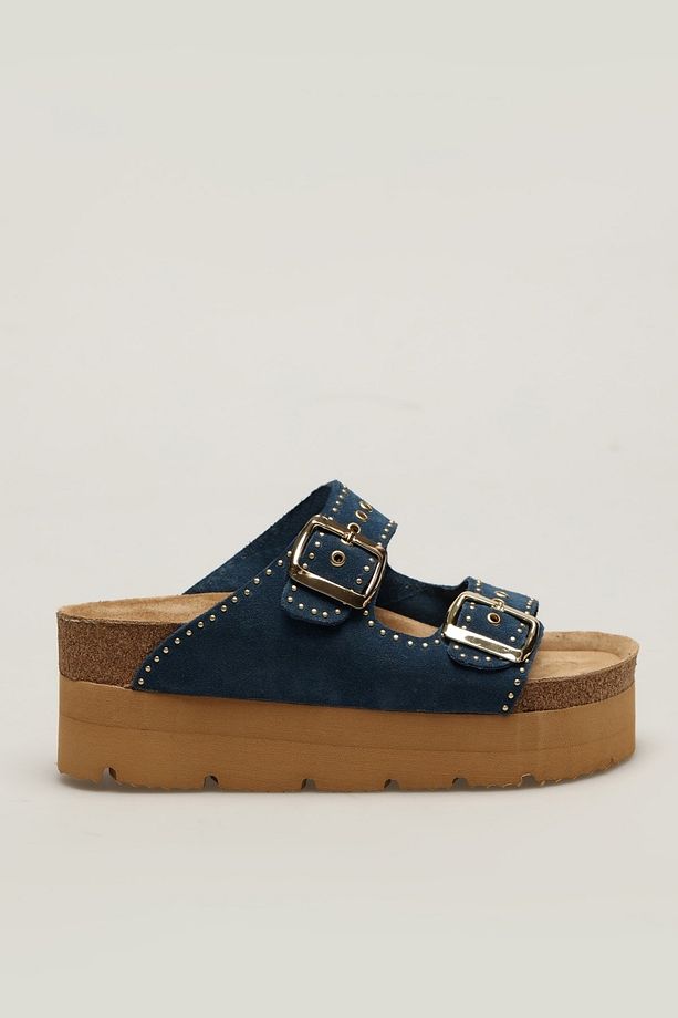Nesren Slipper Mantar Taban Hakiki Süet Deri Terlik - 2