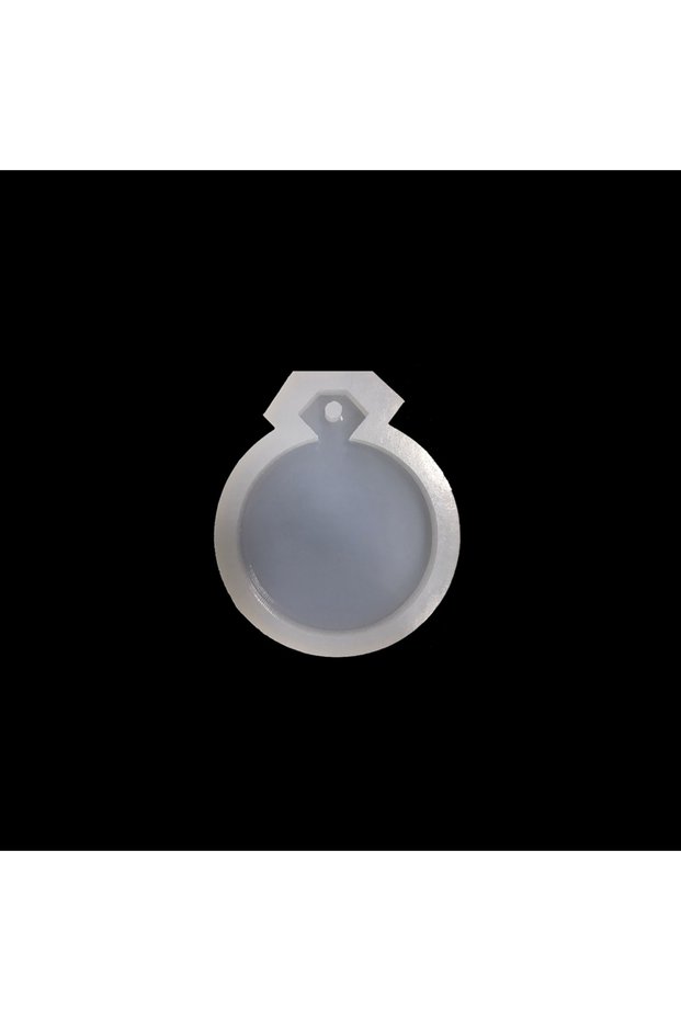Epoxy Single Stone Ring Necklace & Keychain Silicone Mold EM48