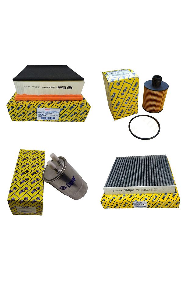 Fiat Linea 1.6 Jtdm Filtre Bakım Seti 2008-2019 Model 103 Bg Karbon 4lü-otodeposuset3737g - 1