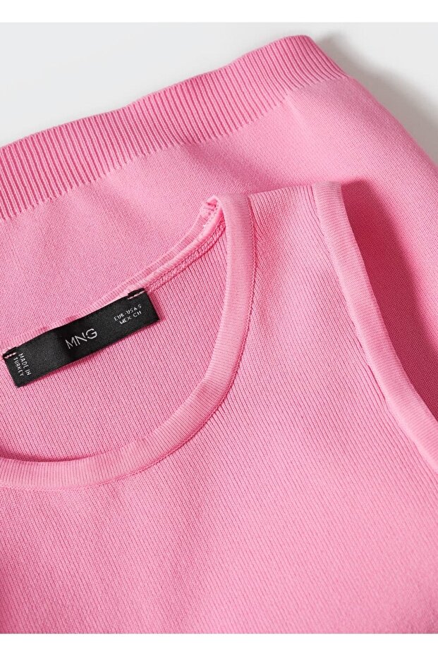 Triko Cropped Bluz - 8