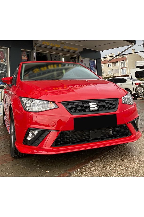 Seat İbiza Mk5 2017-2023 Boyasız Plastik Ön Tampon Eki - 8