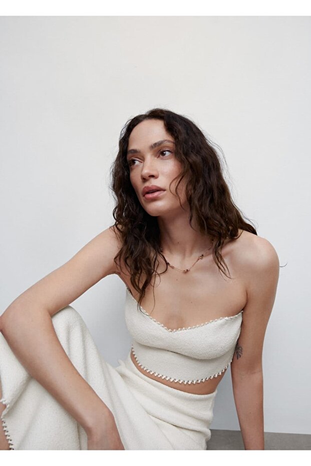 Triko Cropped Bluz - 5