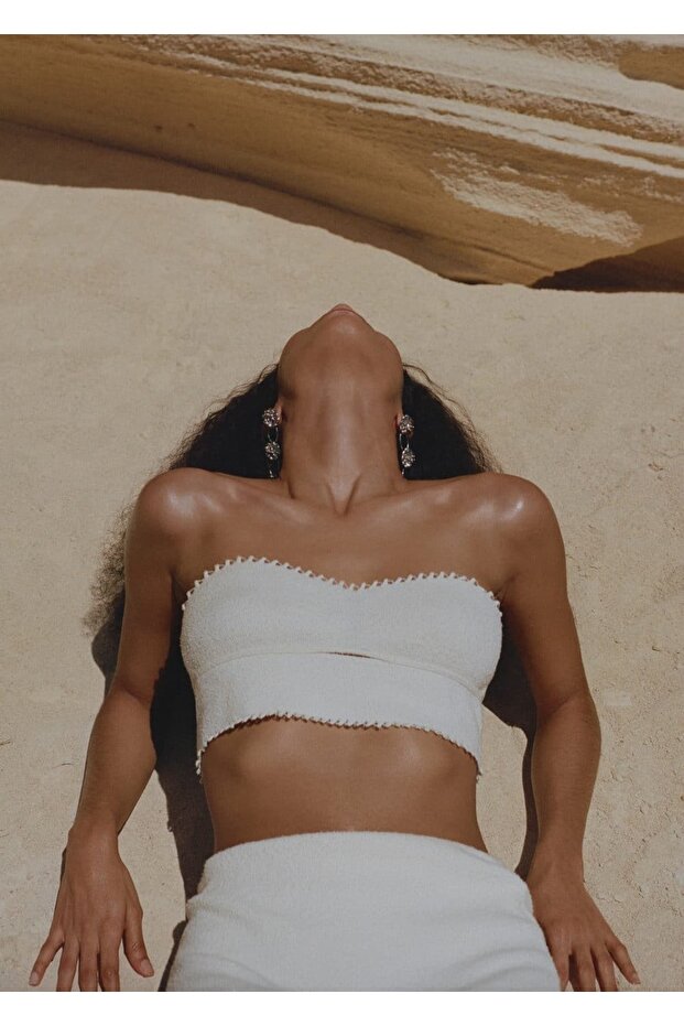 Triko Cropped Bluz - 7