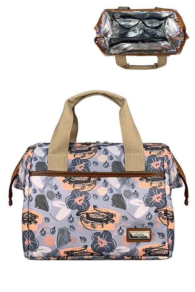 Beach Geniş Kapasiteli Termal El Çantası - Çiçek - 6