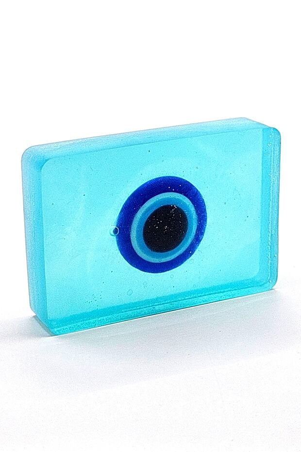 Decorative Gift Spring Flowers Scented Evil Eye Beads Blue Color Transparent Natural Skin Friendly Soap