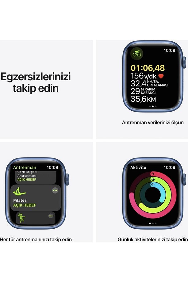 Watch 9 Pro Ip68 Apple & Android Uyumlu Smart Watch Bluetooth Çağrı Akıllı Saat 2023 (MAVİ) - 4