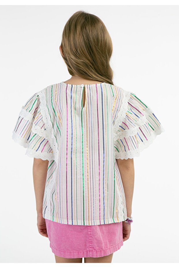 KIDS Blusentop mit Spitze mimo - 4