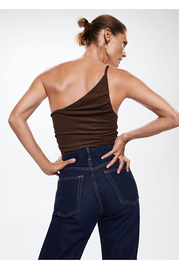 Фактурна асиметрична блузка - 4