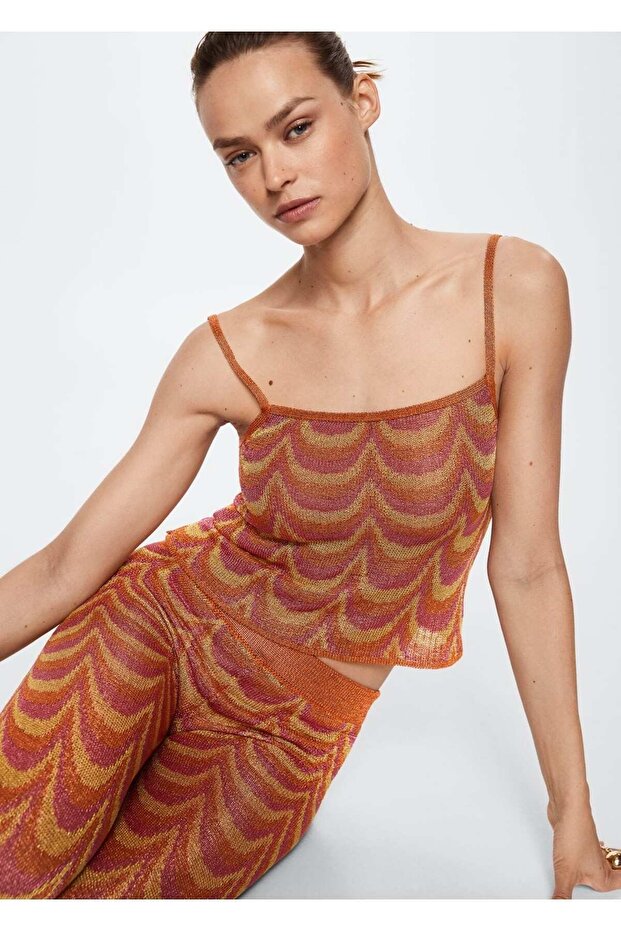 Desenli Triko Bluz - 7