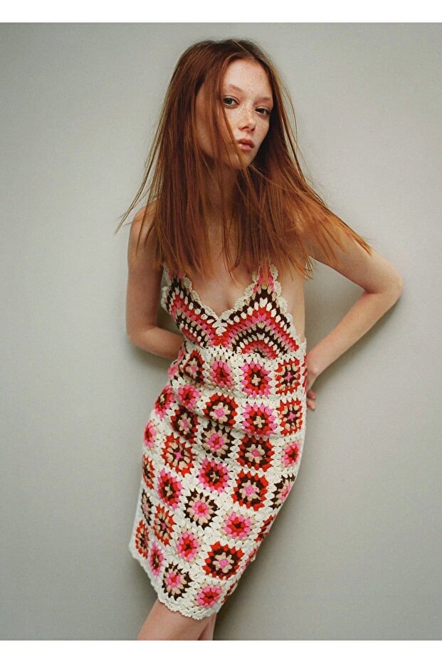 Kroşe Pamuklu Elbise - 6