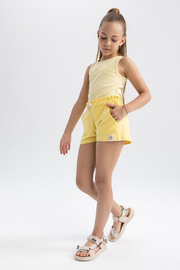 Kız Çocuk Paperbag Pamuklu Şort B0875a823hs - 4