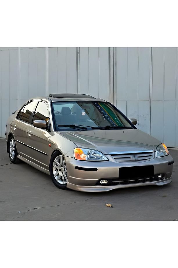 Honda Civic Vtec2 2001-2004 Makyajsız Kasaya Uyumlu Boyasız Plastik Typer Ön Ek - 1