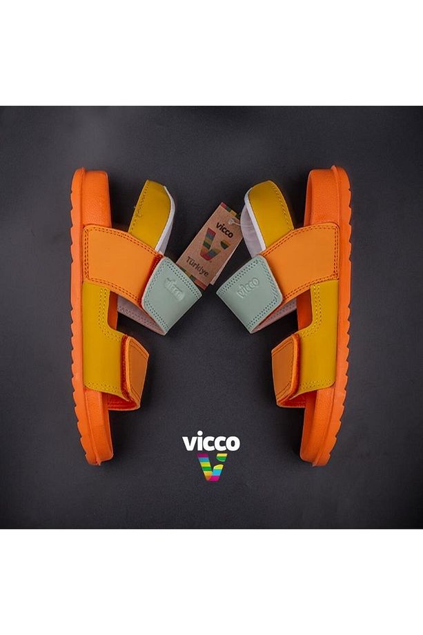 Turuncu Krixi Hafif Unisex Çocuk Sandalet - 6