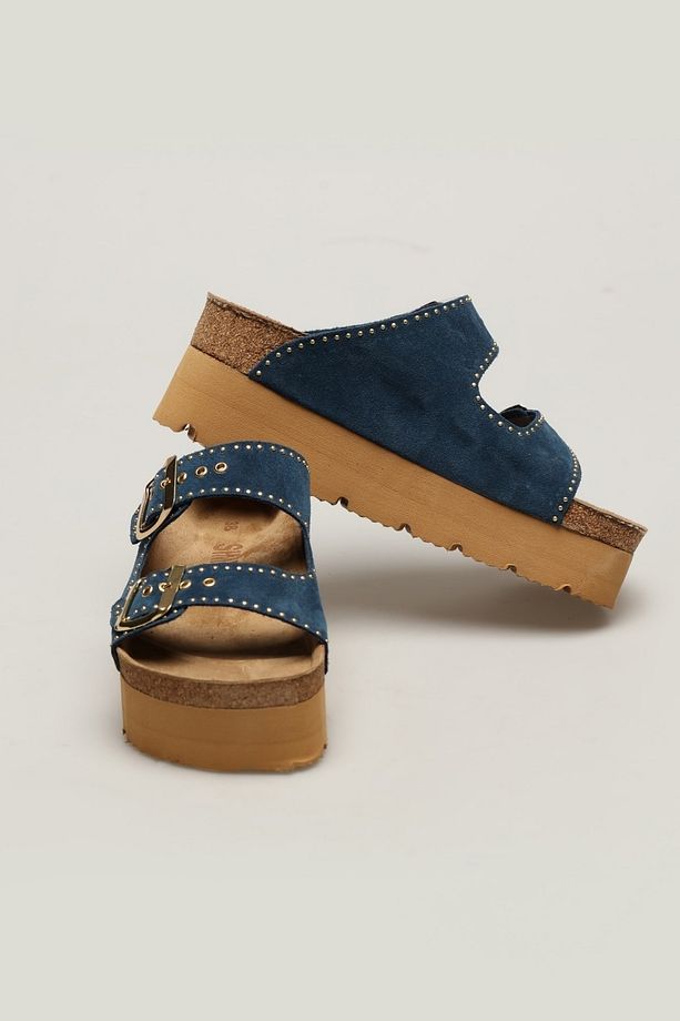 Nesren Slipper Mantar Taban Hakiki Süet Deri Terlik - 3