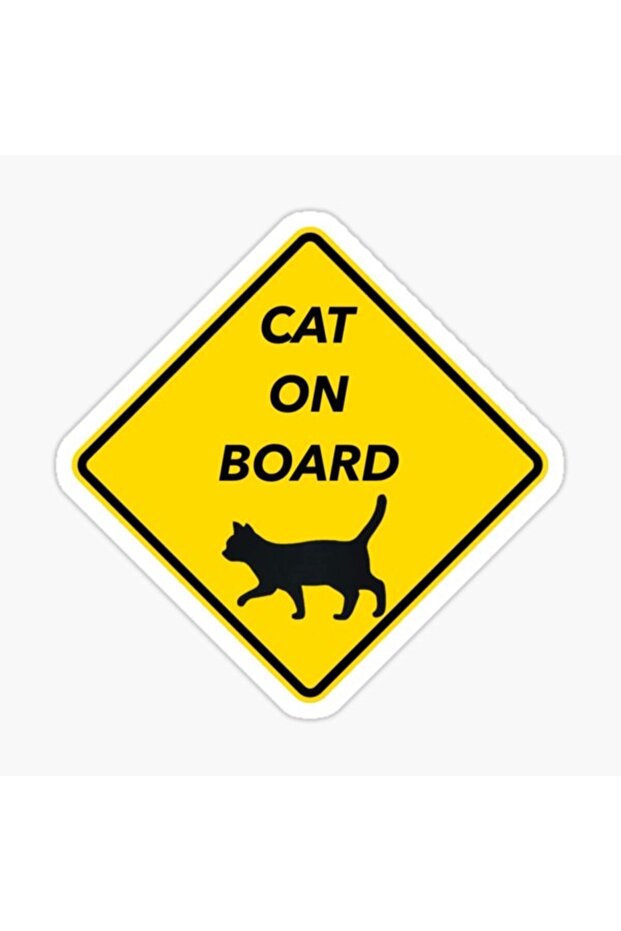 There's a Cat in the Car Cats On Board Sticker Pasting 19CM md2