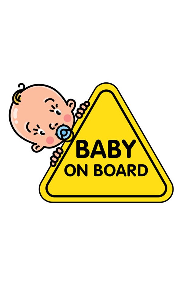 Baby On Board There's a Baby in the Car Sticker Label MD1