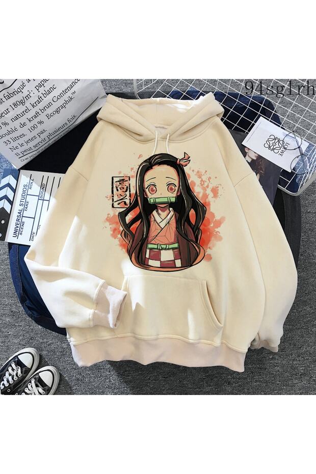 Cute Nezuko Anime Demon Slayer Hoodies Mod32