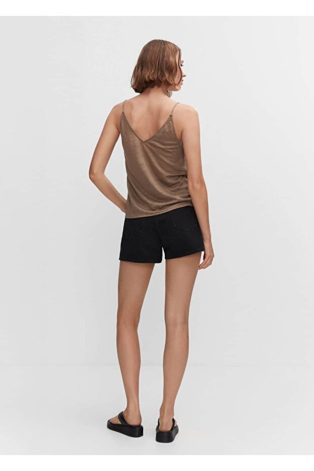 Askılı keten üst - 4