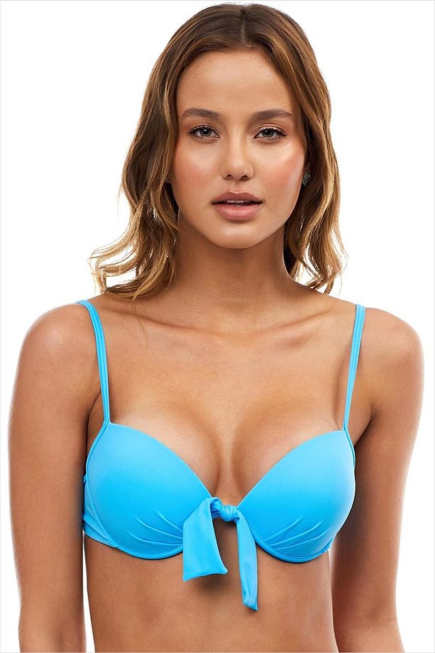 63545 Mavi Push-up Bikini Üstü - 1