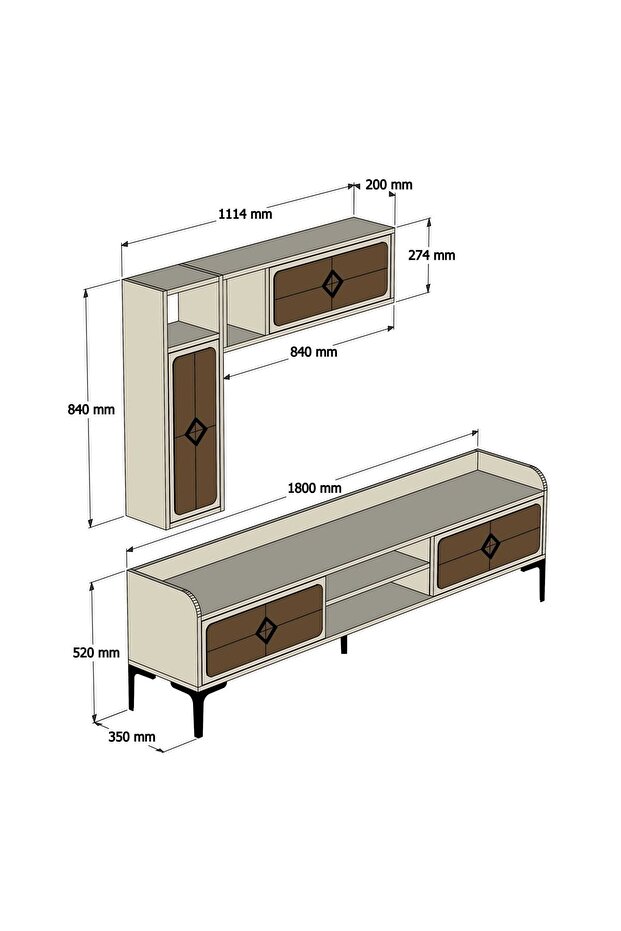 Samba Tv Ünitesi - Beyaz - 6