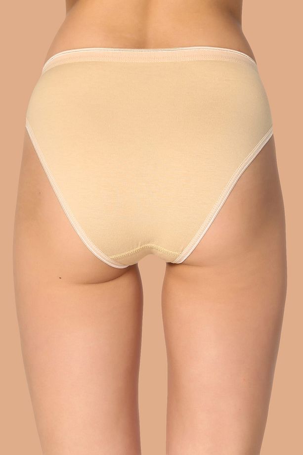 Kadın Ten 6'Lı Paket Pamuklu Su Yolu Bikini Külot - 2