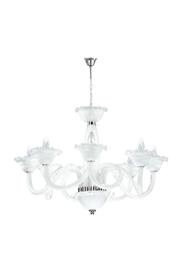 Bahar Opal 8 Kollu Salon Avize - 3