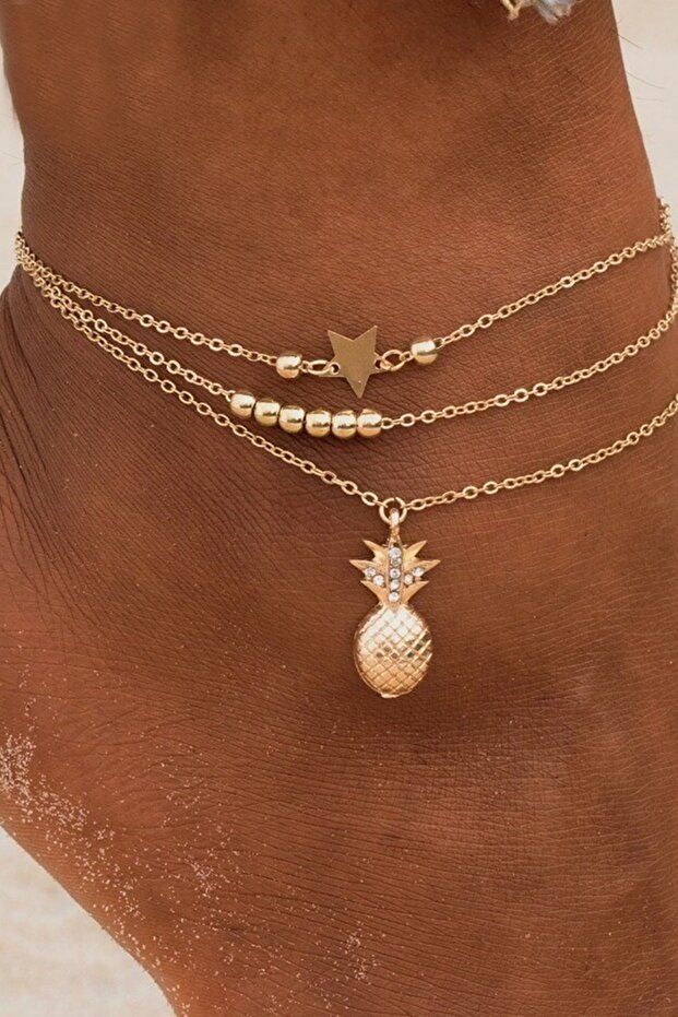 Kadın Ananas Halhal Dfntkh-080 - 1