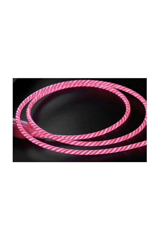 I-cable Micro Usb Işıklı, Pembe, Şarj Kablosu - 3