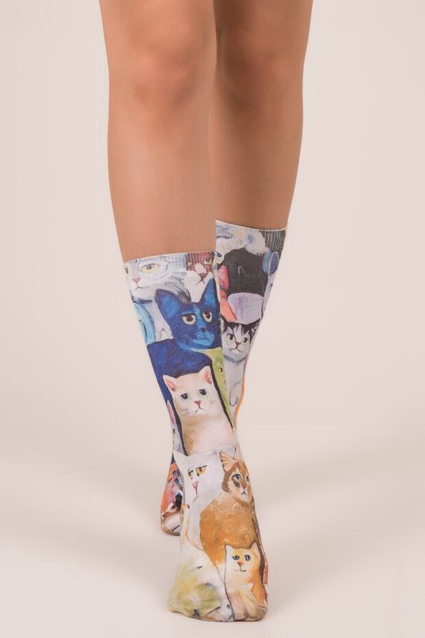 01157 Cats Socks - 1