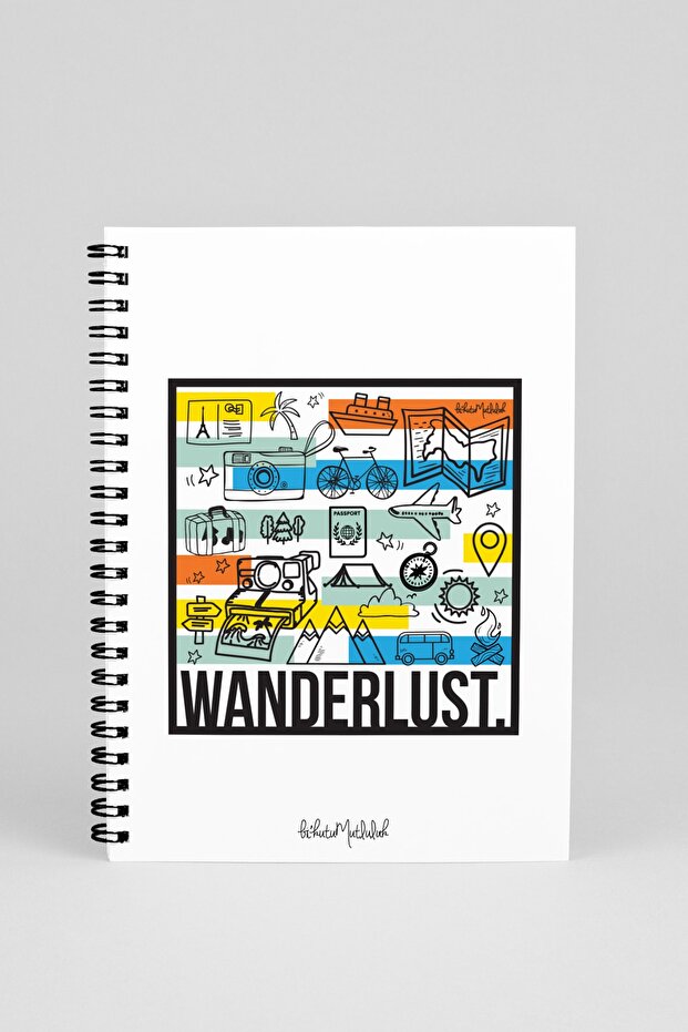N019 A5 Design Spiral Notebook - Wanderlust