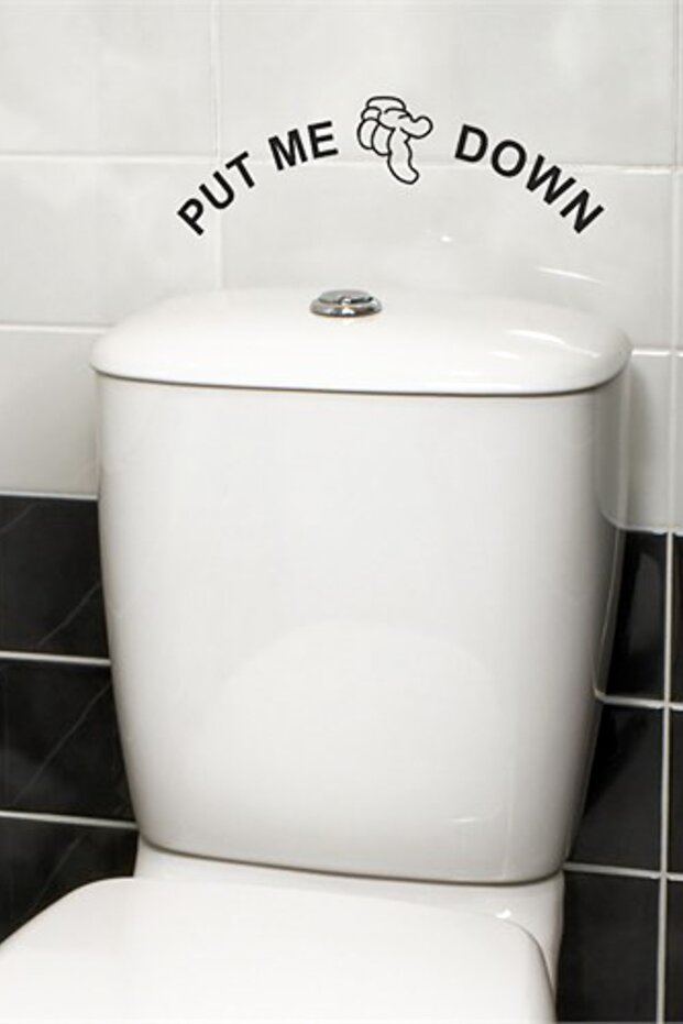 Put Me Down Banyo Sticker - 1