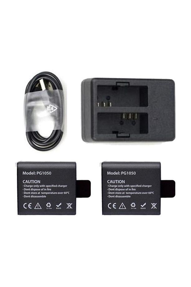 Çift Eken 2pg1050-usb02 Pil Set + Çiftli Şarj Istasyonu - 1