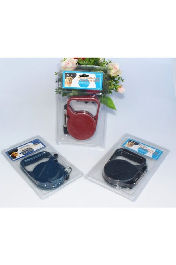 Fural Store Çift Tuşlu Makaralı Köpek Tasması 3 Metre (3 Renk) - 2