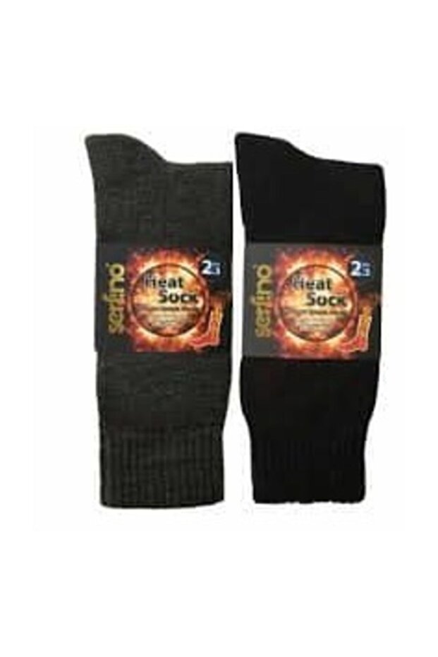 Warmest Raised Acrylic Thermal Men's Socks Set of 2