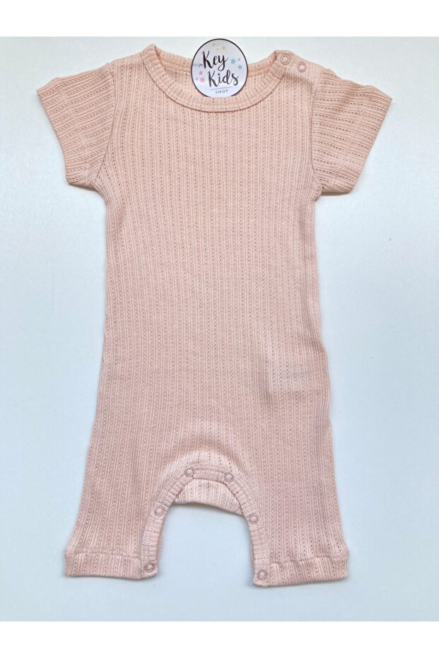 Corded Romper Jumpsuit Jacquard Powder 3-6 Months