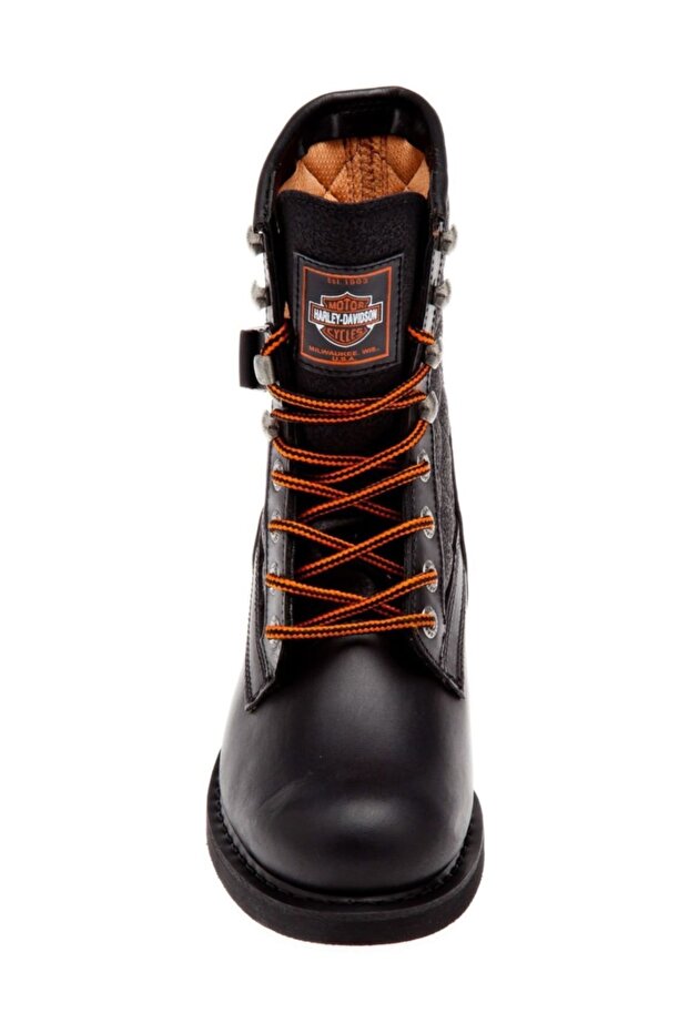 New Worker Unisex Deri Bot Siyah - 4