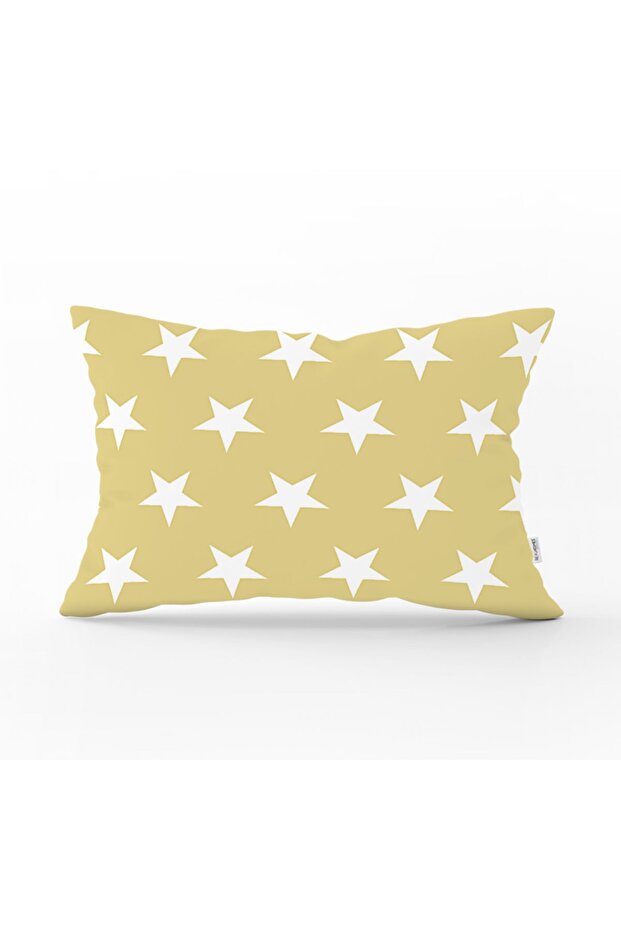 Star Patterned Digital Printed - Decorative Rectangular Pillow Throw Pillow Cover - 1