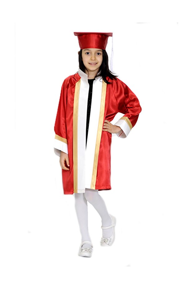 Graduation Cubbesi Kindergarten Red Ecru Gold