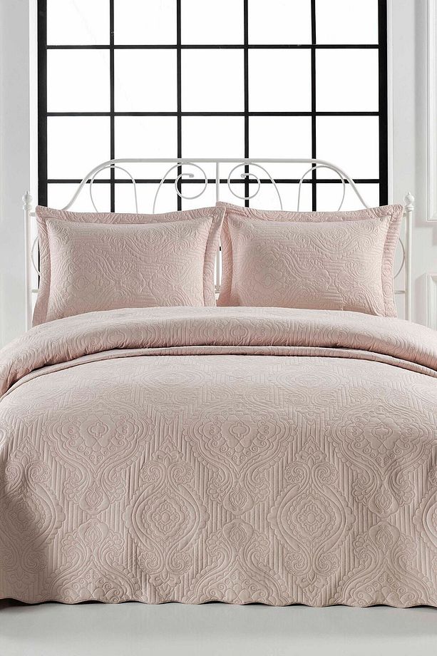 Çift Kişilik Microfiber Kapitone Yatak Örtüsü - 1