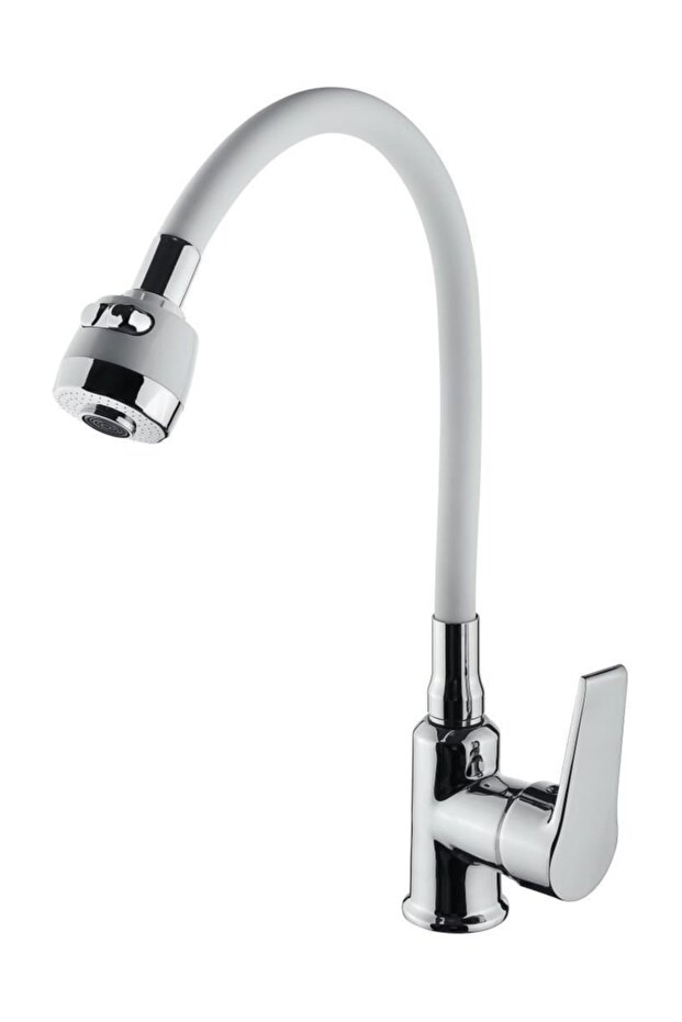 Istanbul White Spiral Function Kitchen Sink Faucet