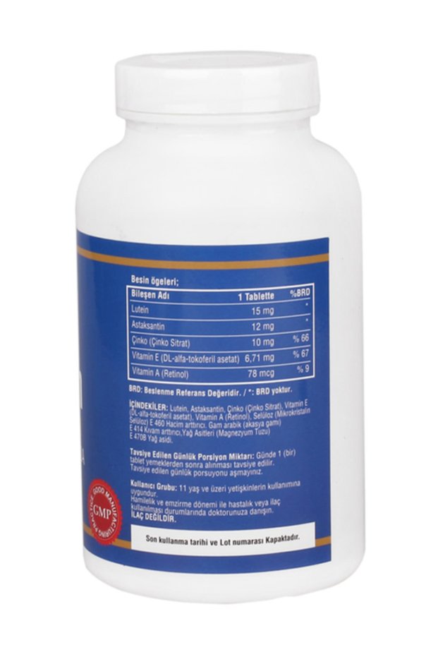 Lutein 15 Mg Astaxanthin (staxanthin) 12 Mg 120 Tablets 2 Boxes