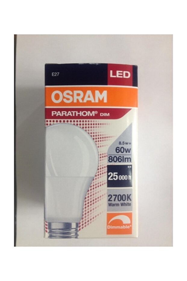 2 Adet  8.5w=60w 806 Lümen E27 Dimmer Uyumlu Led 2700 Kelvin Sarı - 2