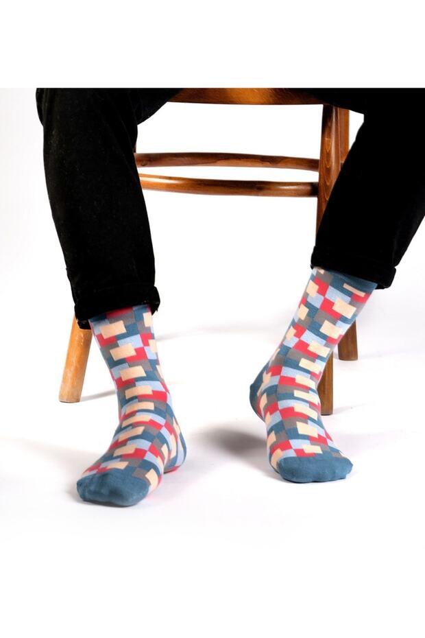 Frame Desenli Çorap - 3