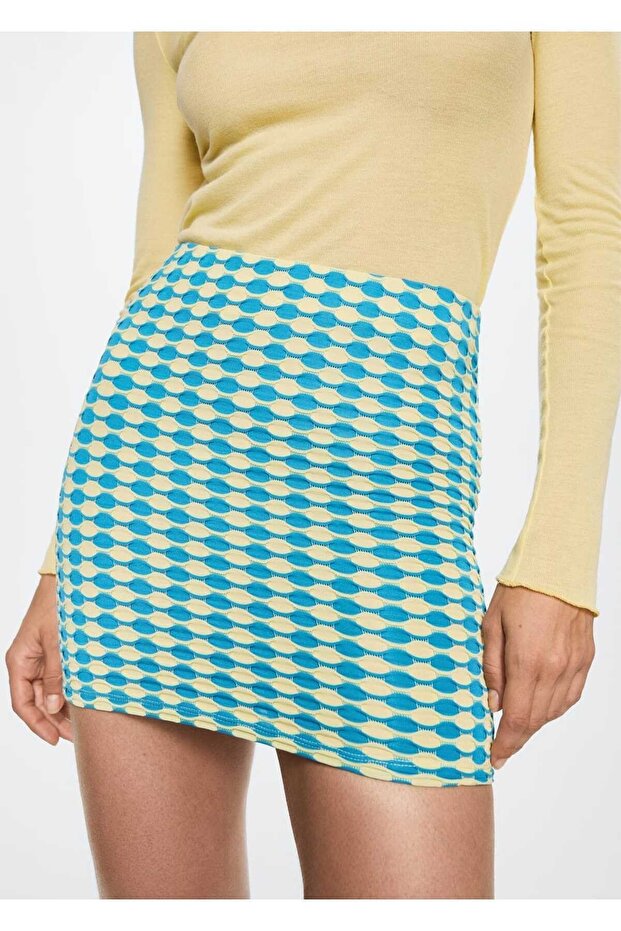 Dokulu Mini Etek - 1