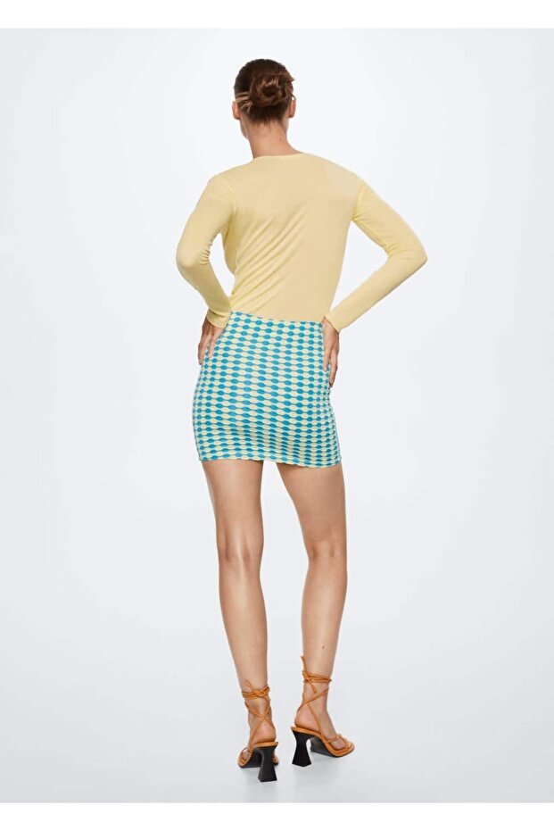 Dokulu Mini Etek - 4