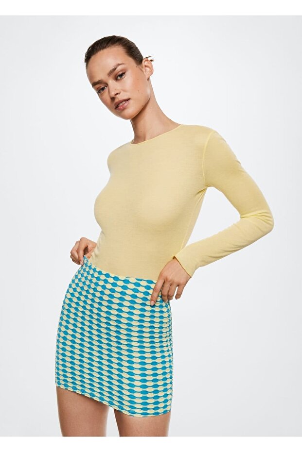 Dokulu Mini Etek - 7