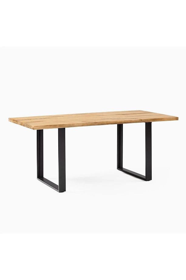 Enjoylifetasarım %100 Doğal Masif 80x150cm (3.5cm Tabla) Dikdörtgen Ayak Yemek Masası - 6