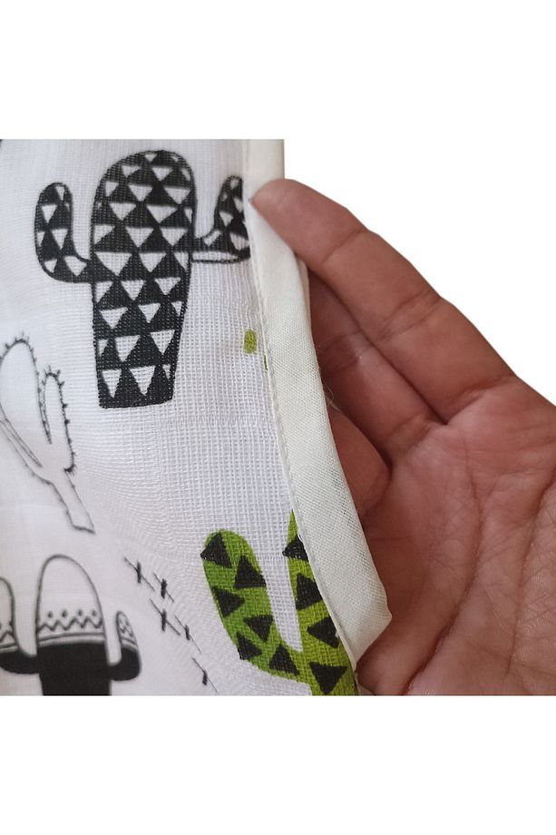 Simone Jr Lovely Cotton Serisi Uyku Tulumu - Müslin - Kaktüs Desen - 6/12 Aylık Içindir. - 3